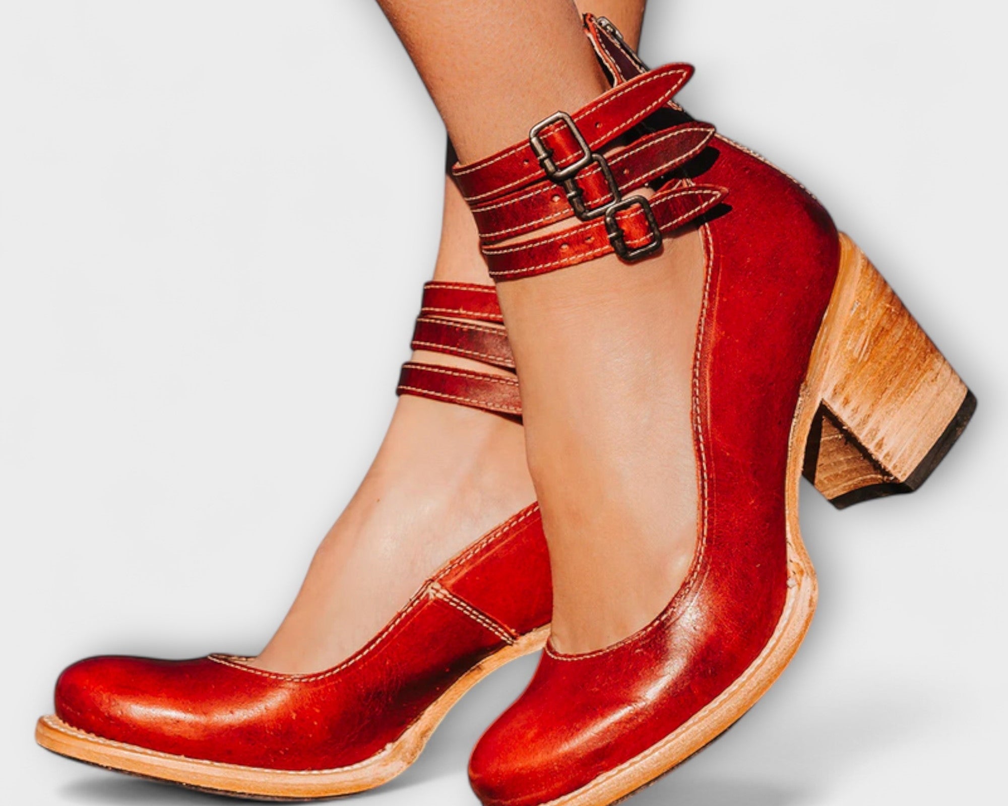 Marisa - Damenschuhe mit dreifachem Riemen