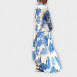 Nerina - Elegantes Floral-Maxi-Kleid
