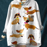 Bettina | Lässiges T-Shirt mit Hundekunst
