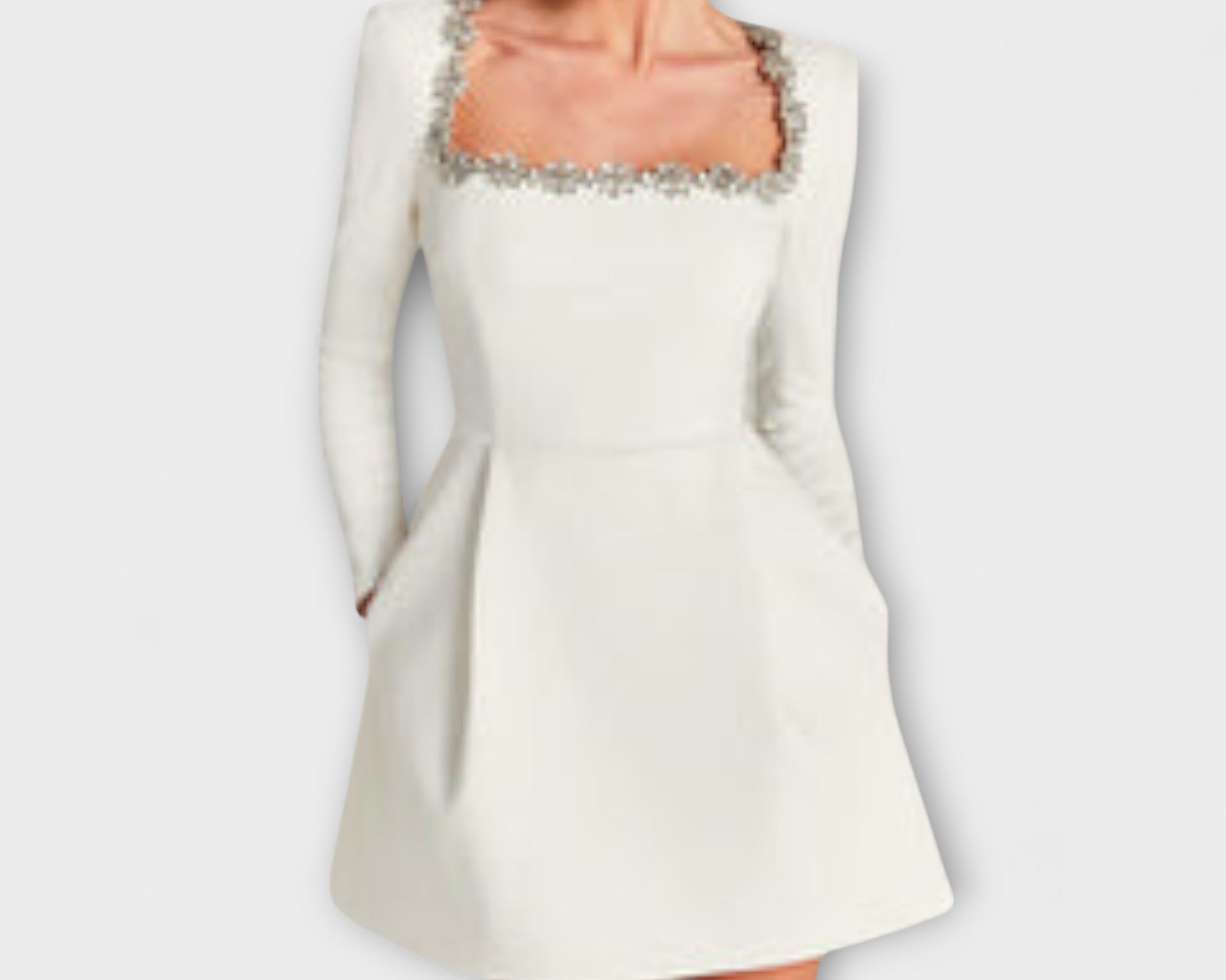 Wren - Samt-Mini-Kleid mit Juwelenverzierung