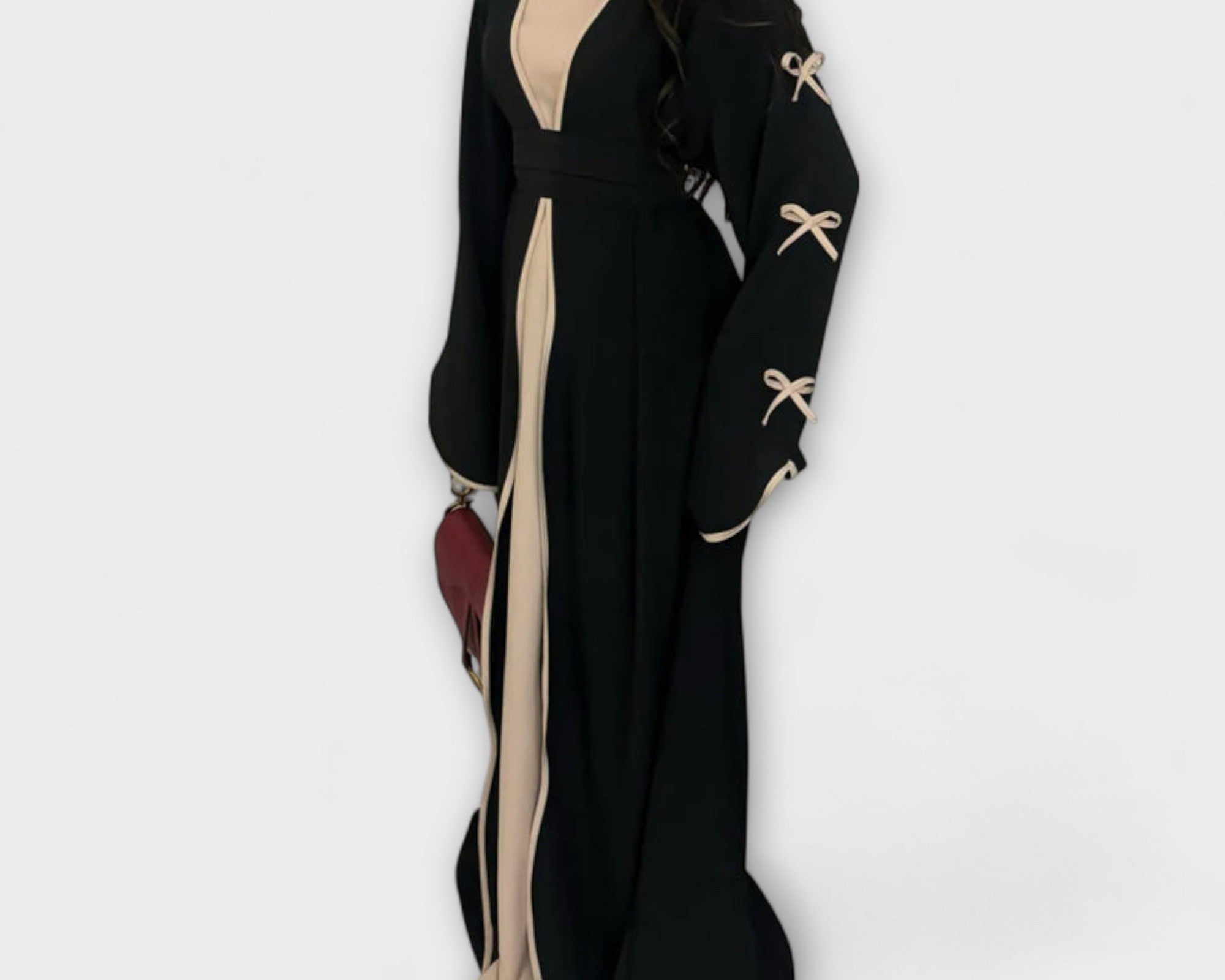 Jasmin - Schicker Cardigan und Kleid Duo mit Schleifenverzierung