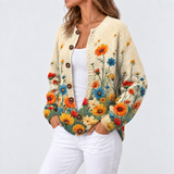 Nalea – Strick-Cardigan mit Blütendesign