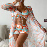 Laluna® | 3-teiliges Bikini-Set mit Druck