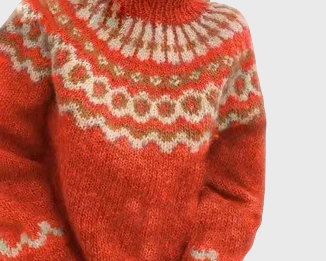 Sonja | Gemütlicher Pullover mit hohem Kragen