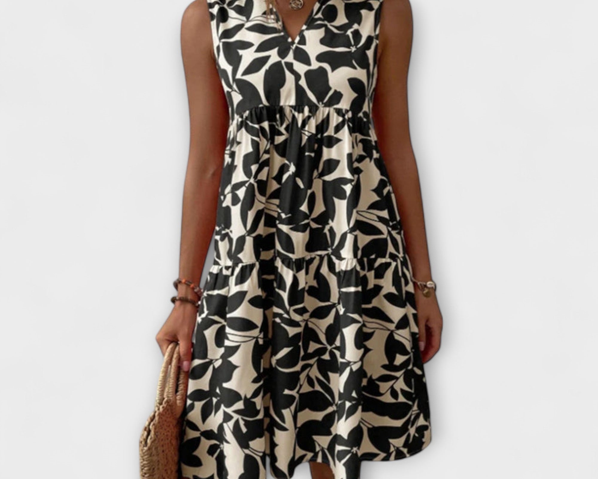 Tasha - Florales Fliessendes Kleid