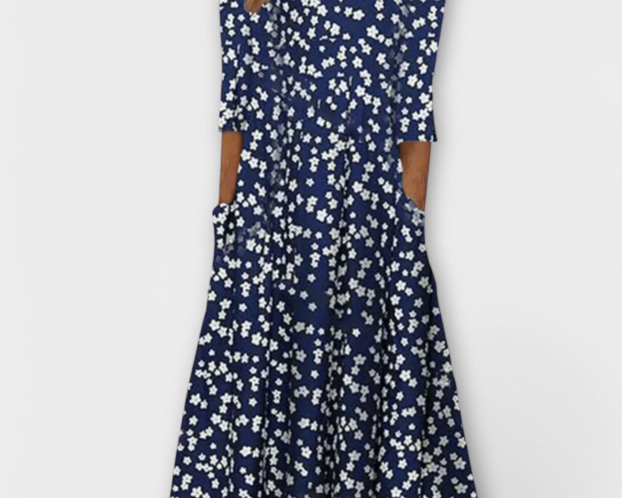 Paula - Elegantes Blumenkleid aus Premiumstoff