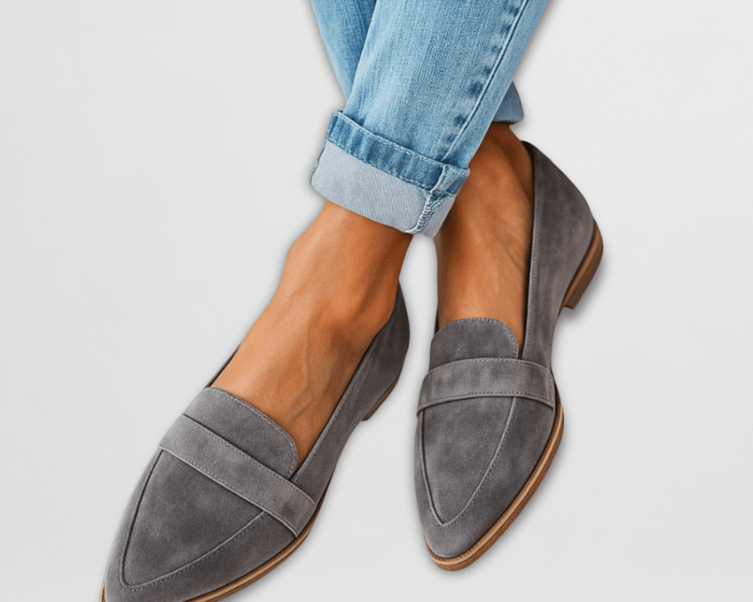 Helen | Orthopädische weiche Wildleder Slipper
