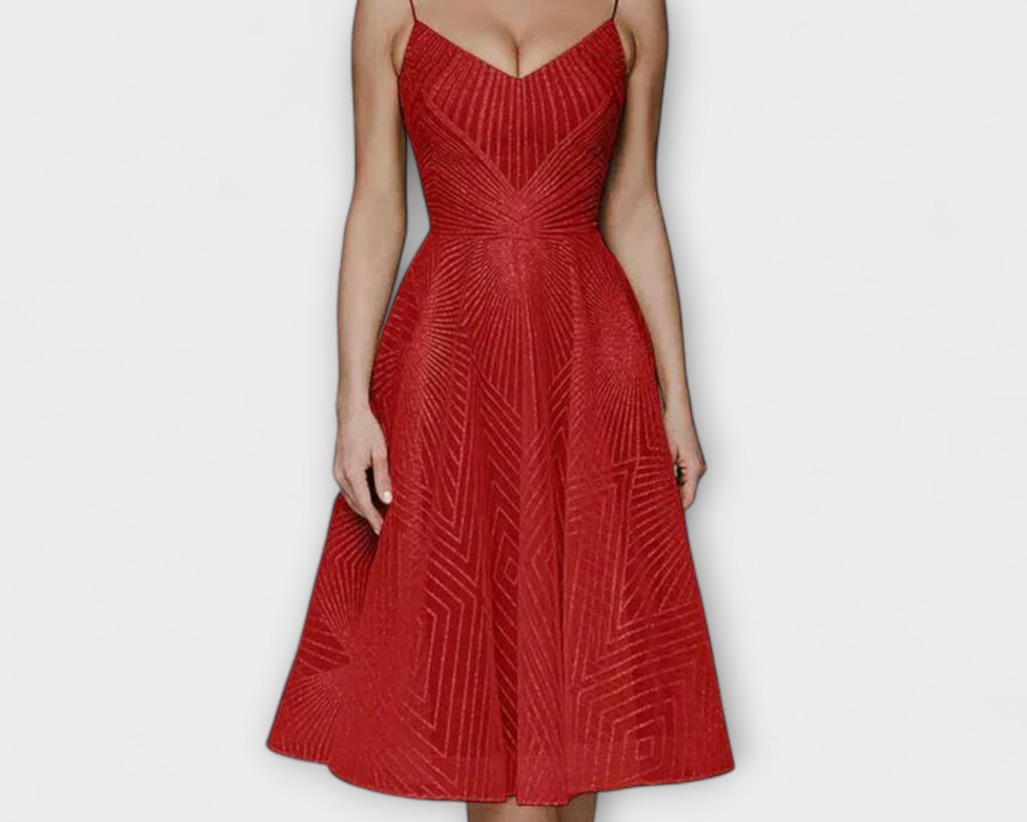 Elli - Damen Luxuskleid mit Stickereien