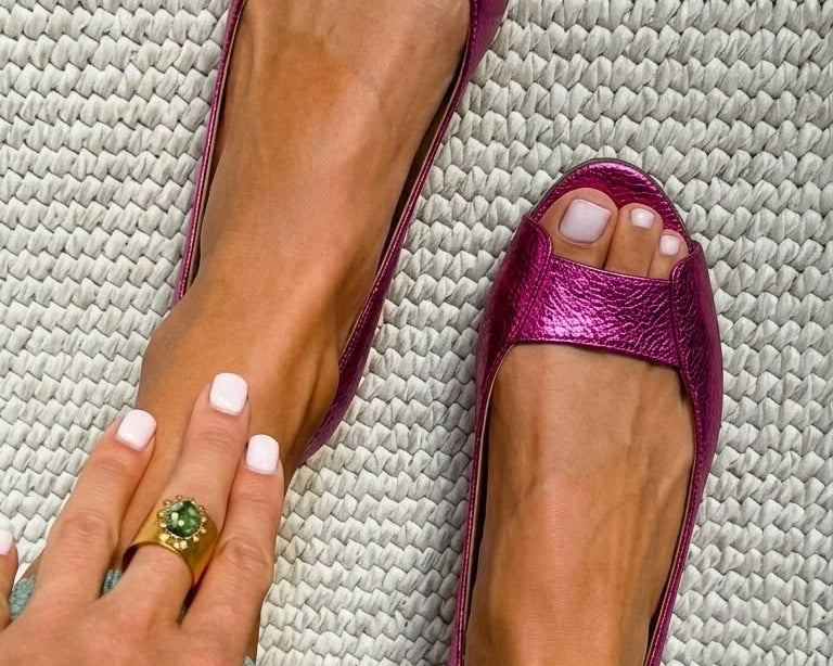 Alina | Goldene Komfortsandalen