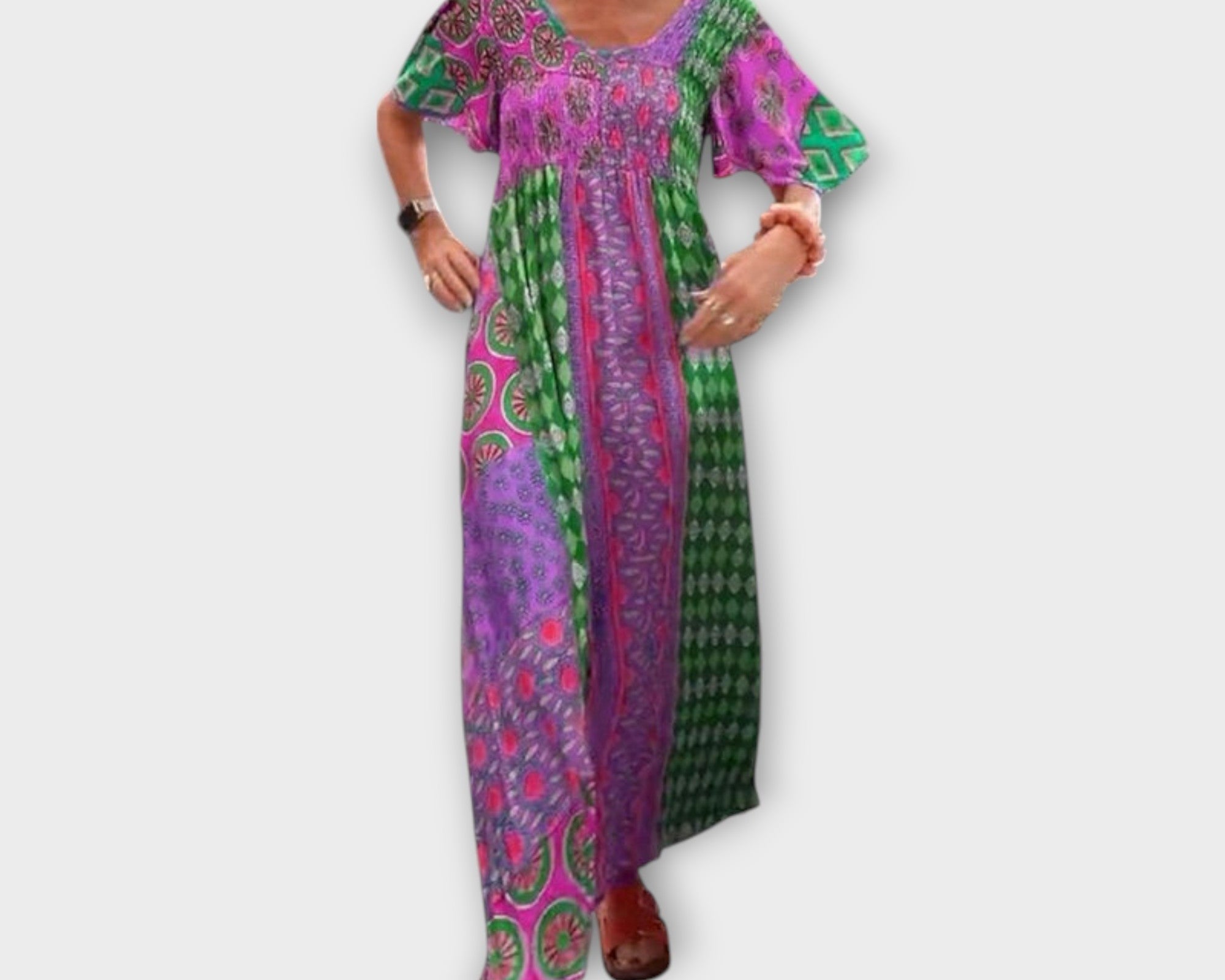 Melania - Lebhaftes Boho-Kleid