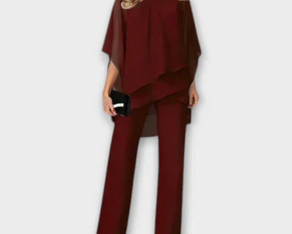 Chiffon-Abend-Set