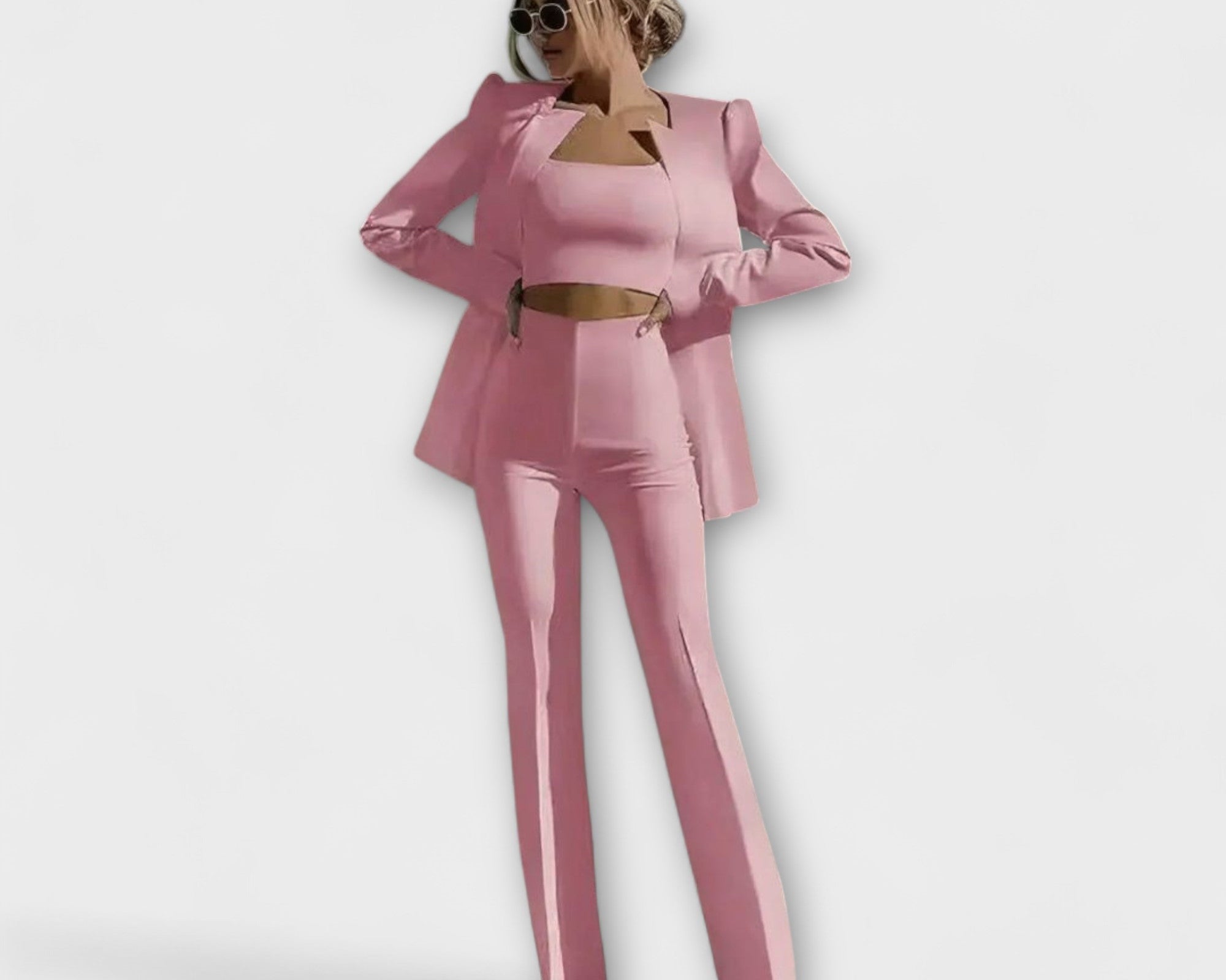 Selina - Stilvolles 3-teiliges Set (Blazer, Oberteil, Hose)