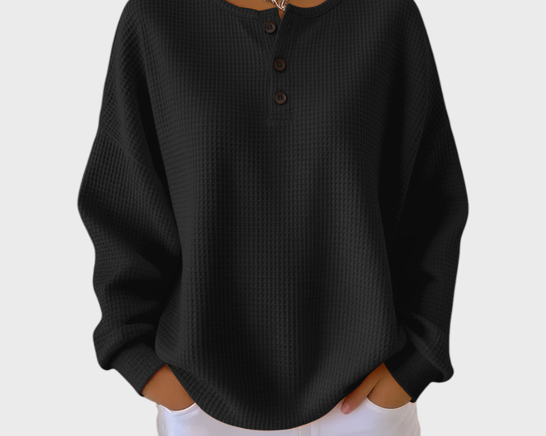Hélène - Pullover aus weichem Waffelstrick