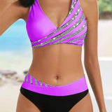 Mona - Bedruckter Bikini in Warmen Tönen