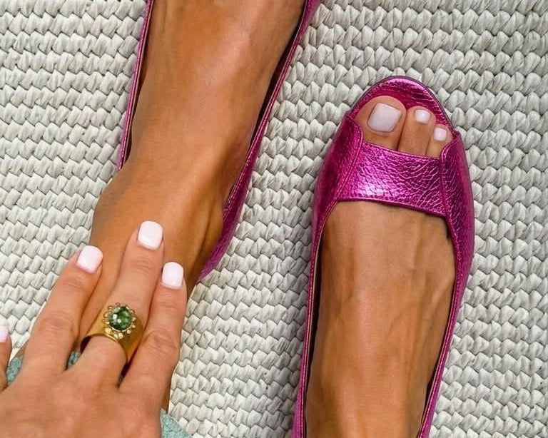 Alina | Goldene Komfortsandalen