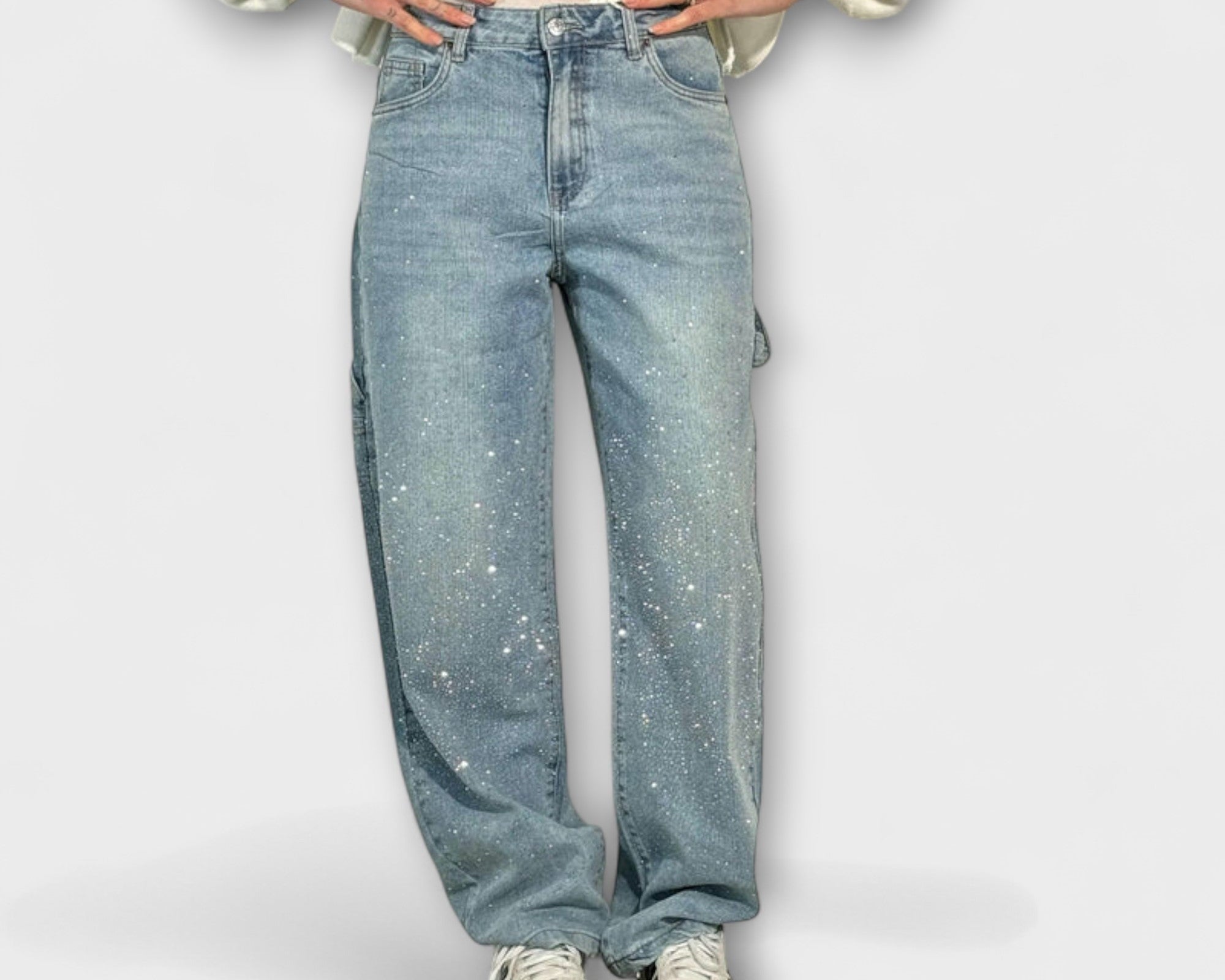 Fable - Shine Denim Jeans im Balloon Carpenter Stil