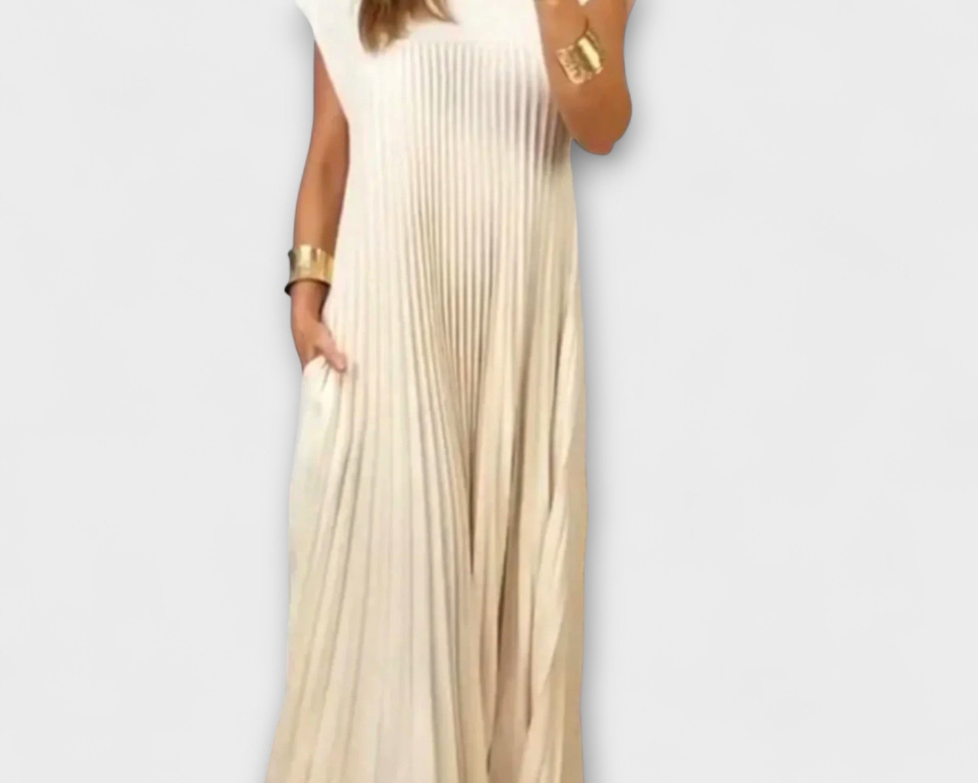 Zairelle – Elegantes Plisseekleid