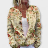 Leona – Cardigan mit Meadows-Print