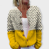 Elin – Lässige Strickjacke mit Blumenmuster