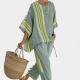 Lorena - Boho-Linen- und Bambus-Set