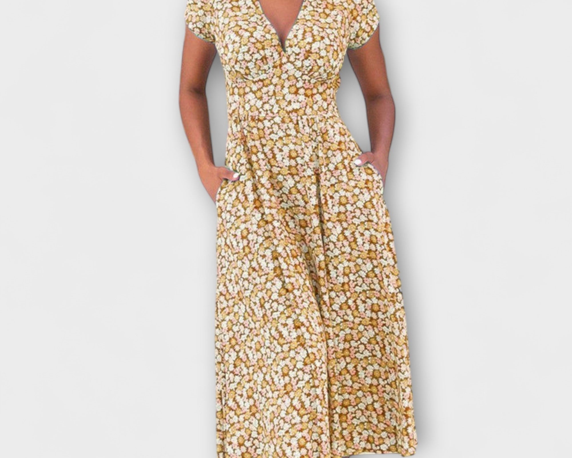 Fienna - Midi Kleid mit Knopfleiste