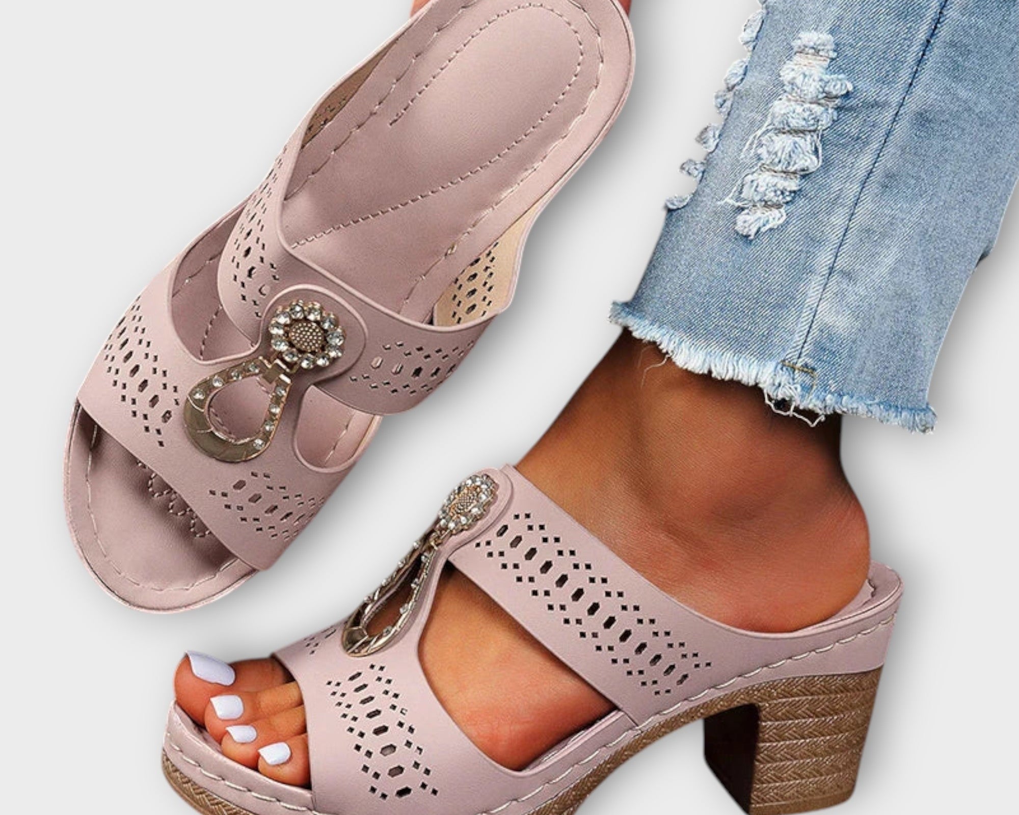 Maria - Stilvolle und Bequeme Orthopädische Sandalen