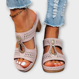 Maria - Stilvolle und Bequeme Orthopädische Sandalen