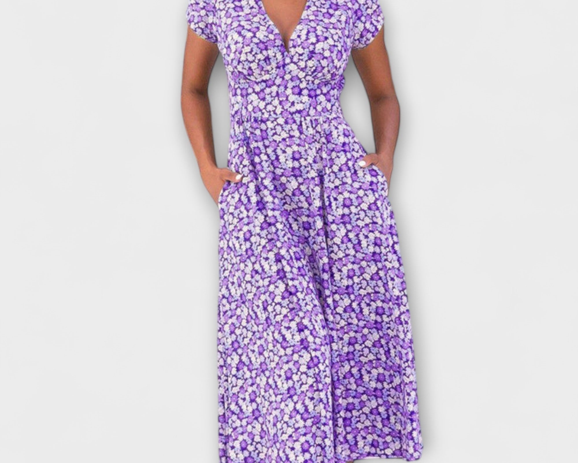Fienna - Midi Kleid mit Knopfleiste