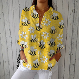 Claudina - Bluse mit Bienen und Leichtigkeit