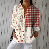 Ana - Bluse mit Landhaus-Muster