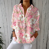 Nicole - Elegante Blumenbluse