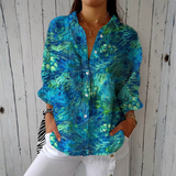 Leila - Bluse mit Federmuster