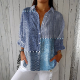 Denise - Bluse mit Meeresdruck
