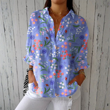 Ana - Leichte Blumenbluse Garten