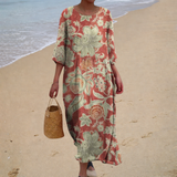 Langes, fliessend-elegantes und bequemes Kleid