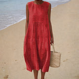 Bequemes Sommerkleid Ärmellos