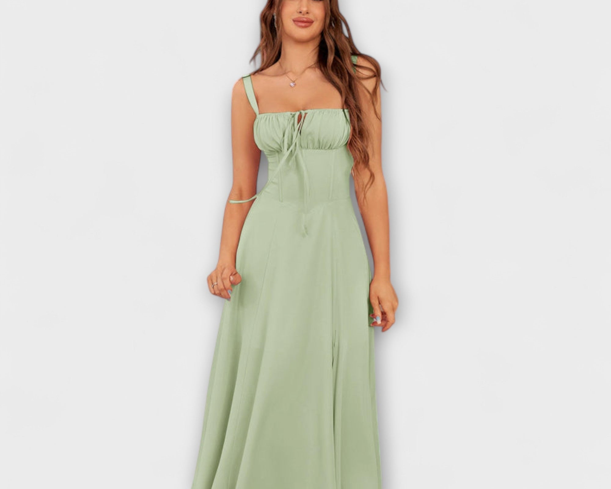 Hope - Rüschentop Kleid mit Schlitzdetail