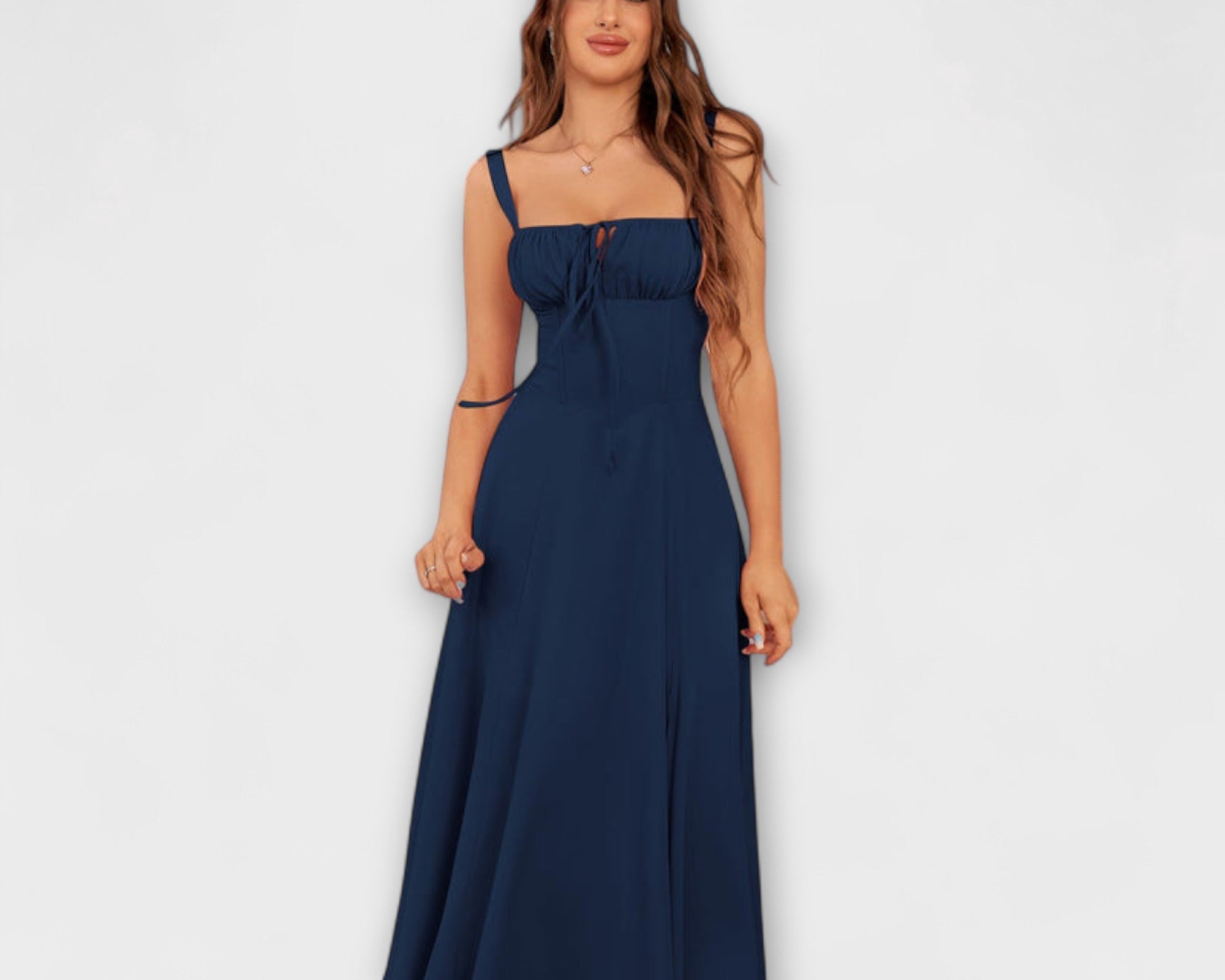 Hope - Rüschentop Kleid mit Schlitzdetail
