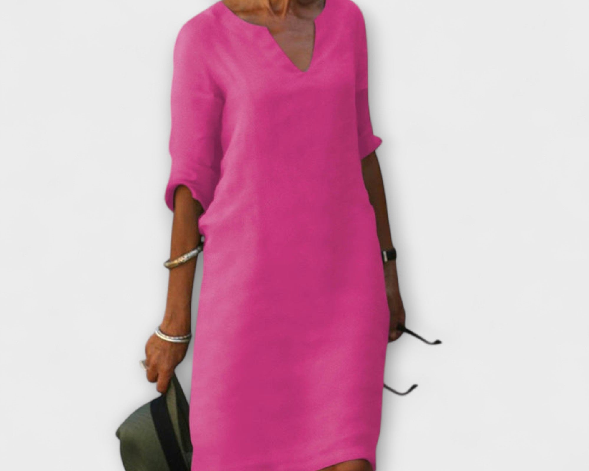 Ellyse - Stilvolles Sommerkleid mit V-Ausschnitt