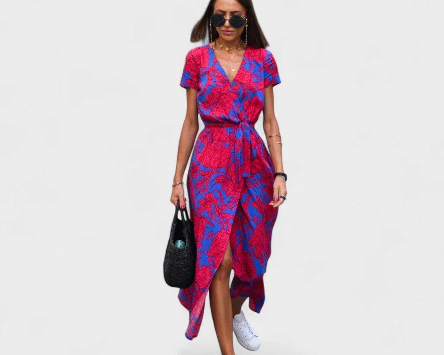 Lila Rosa - Boho Chic Kleid