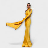 Schickes Off-Shoulder Halter Maxikleid