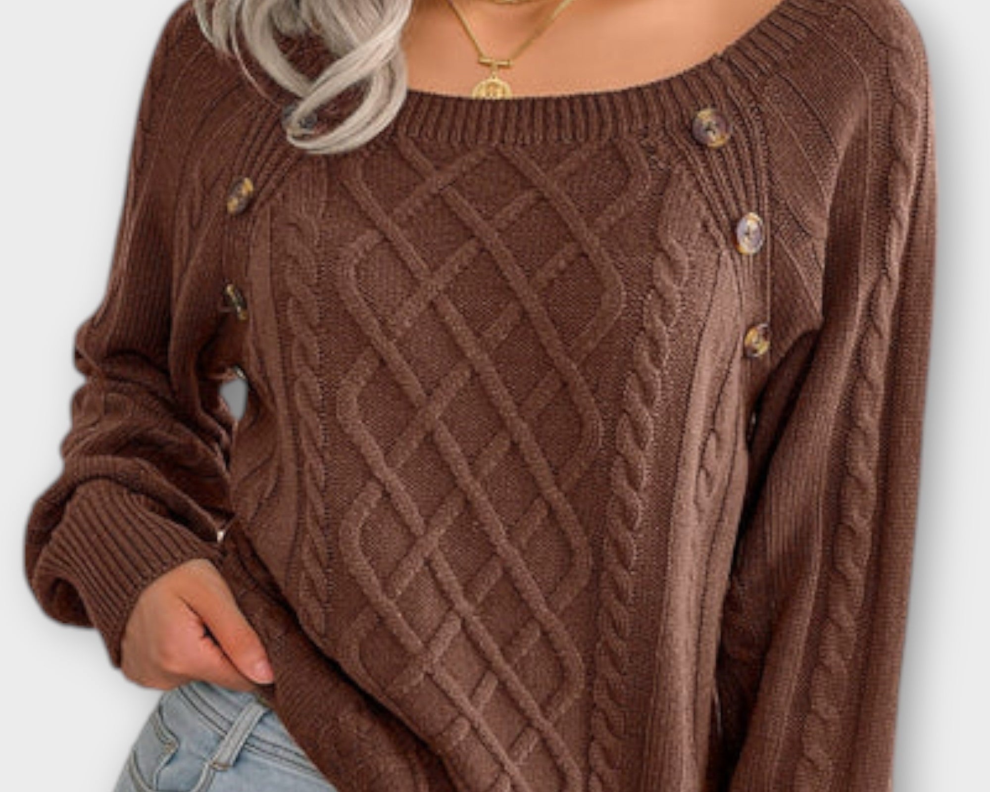Malia - Pullover mit Knöpfen