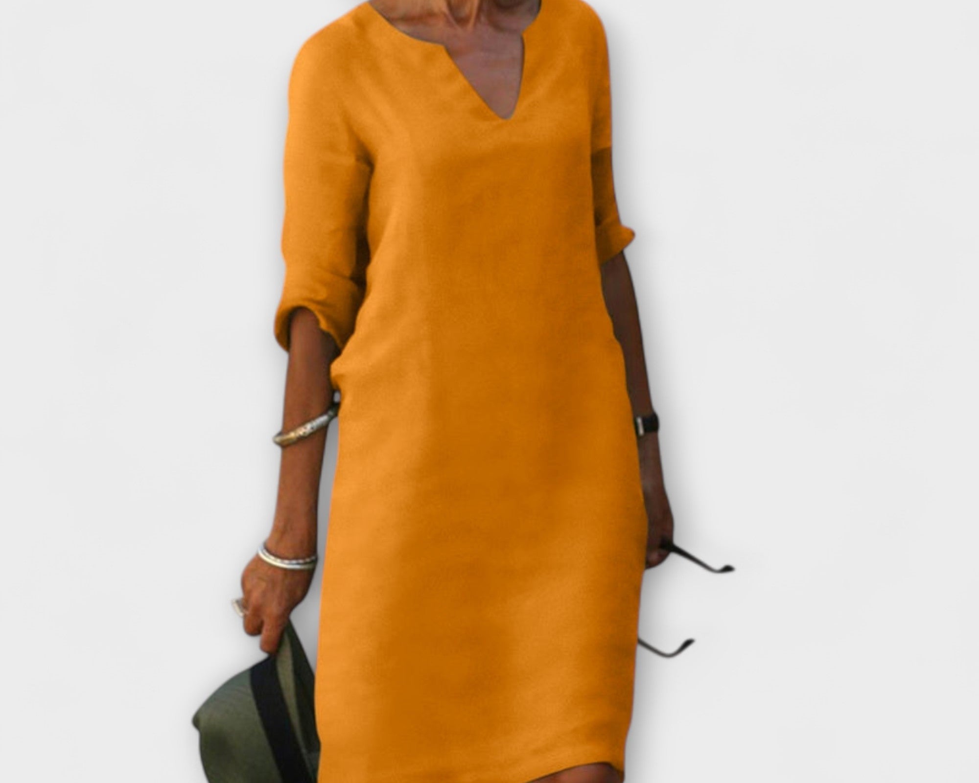 Ellyse - Stilvolles Sommerkleid mit V-Ausschnitt