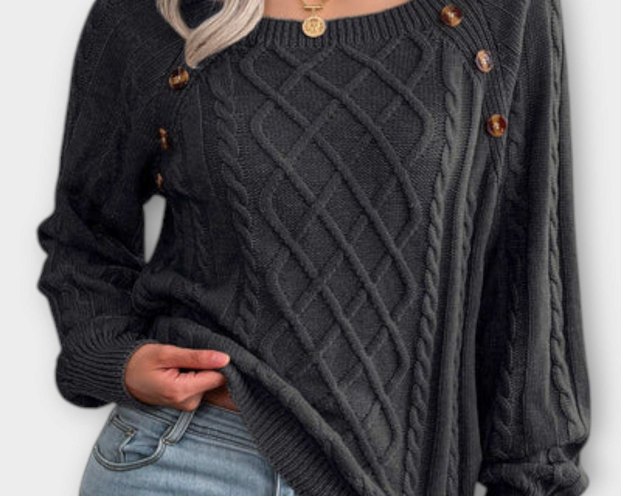 Malia - Pullover mit Knöpfen
