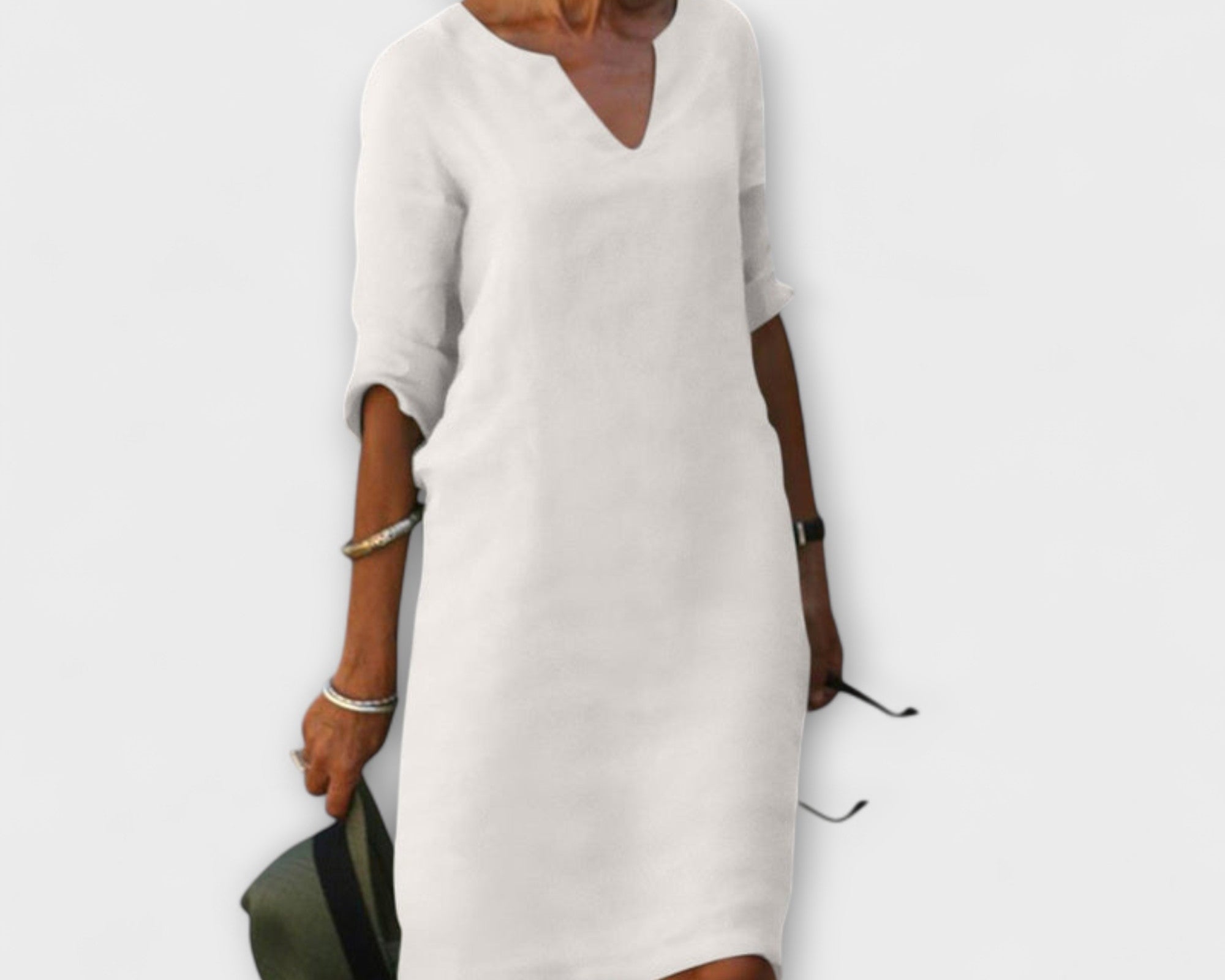 Ellyse - Stilvolles Sommerkleid mit V-Ausschnitt