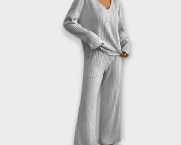 Geripptes Loungset
