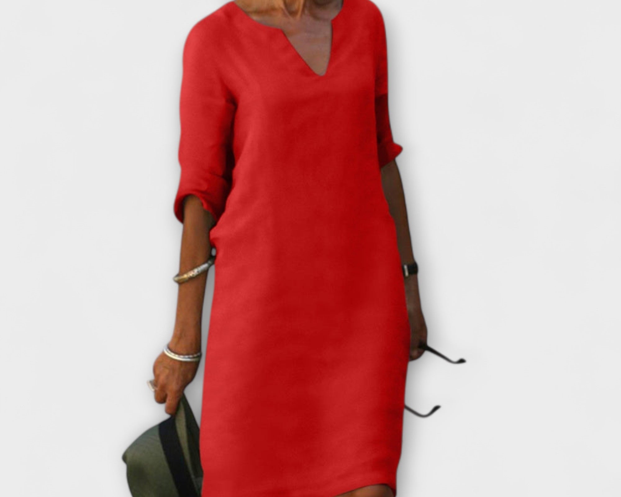Ellyse - Stilvolles Sommerkleid mit V-Ausschnitt
