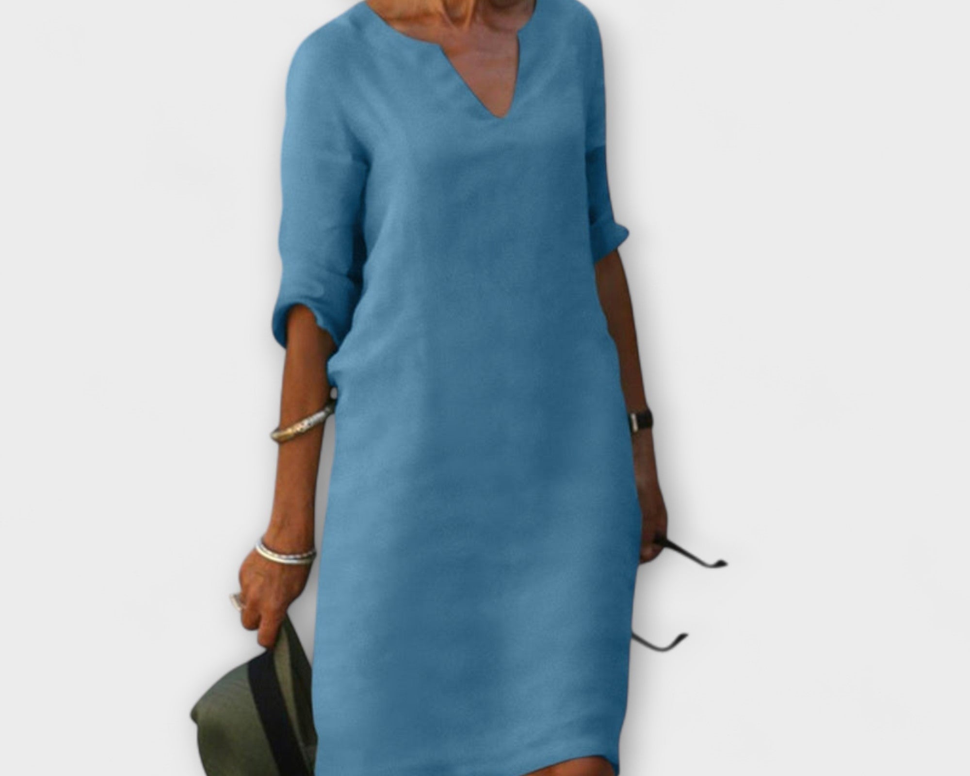 Ellyse - Stilvolles Sommerkleid mit V-Ausschnitt