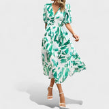 Clara - Elegantes Blumen-Midi-Kleid