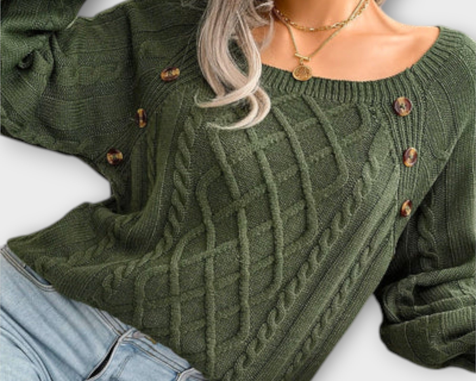 Malia - Pullover mit Knöpfen